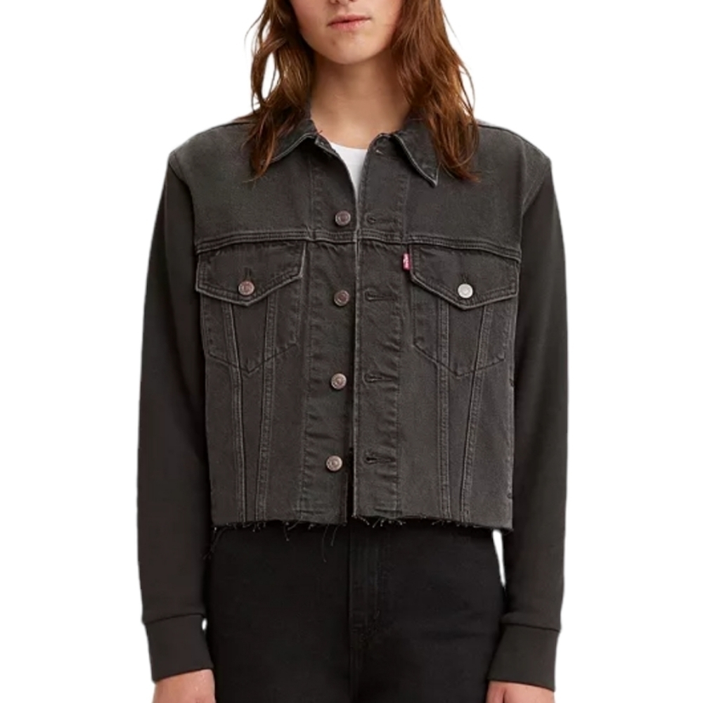 Levi's Juniors' Ex-Boyfriend Cotton Trucker Jacket SIZE MEDIUM‎